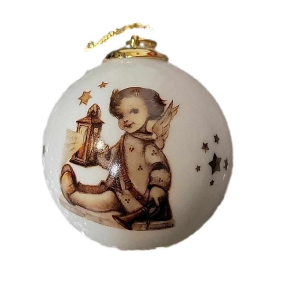 𝅺2000 Vintage Hummel "Guiding Angel" ball ornament.  Very collectible